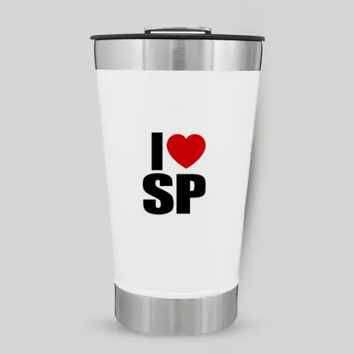 Copo Termico Amo Sp c/ Tampa e Abridor