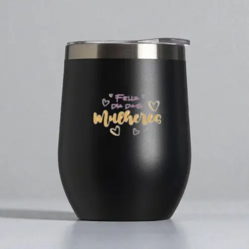 Copo Térmico Inox 320ml Dia das Mulheres