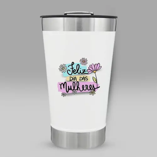 Copo Térmico Dia das Mulheres Personalizado
