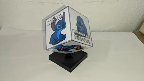 Cubo Stitch Giratório Personalizado
