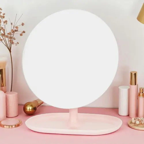 Espelho de Mesa Personalizado Outubro Rosa