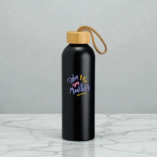 Garrafa de Alumínio 800ml Dia das Mulheres
