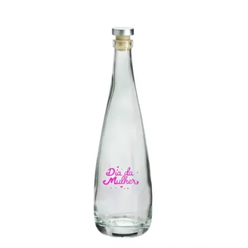 Garrafa de Vidro 550ml Dia das Mulheres