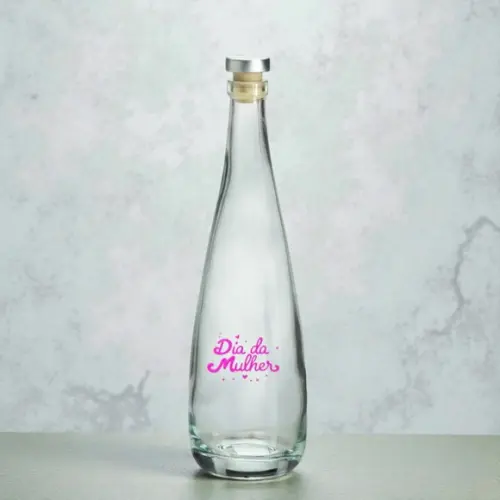 Garrafa de Vidro 550ml Dia das Mulheres