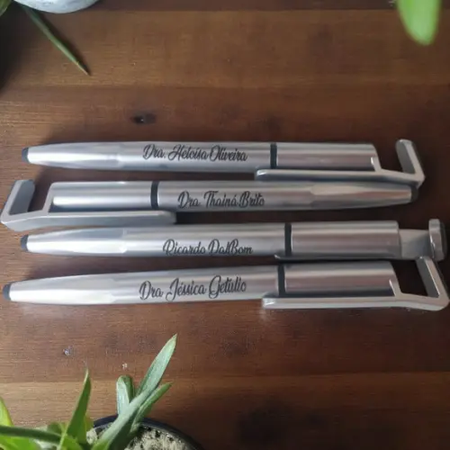 Kit Estojo e Caneta Touch Bambu Personalizado