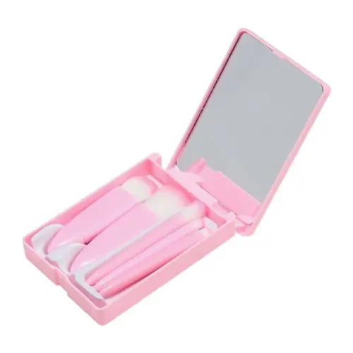 Kit Pincel 5 Peças Outubro Rosa