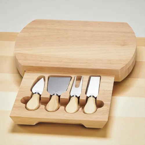 Kit Queijo 5 Peças Bambú
