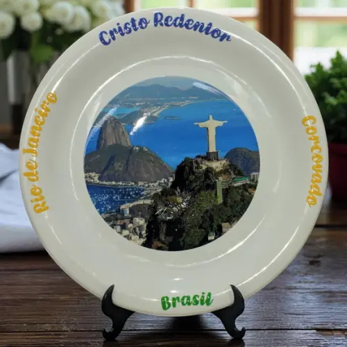 Prato Cristo Redentor Personalizado