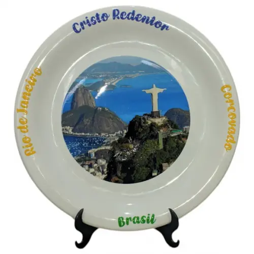 Prato Cristo Redentor Personalizado