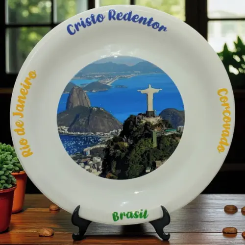 Prato Cristo Redentor Personalizado