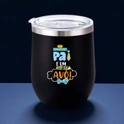 Presente Dia dos Pais Copo Cuia Térmico Personalizado