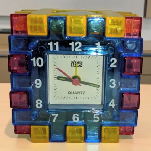 Relógio Cubo Colorido Desmontável Personalizado