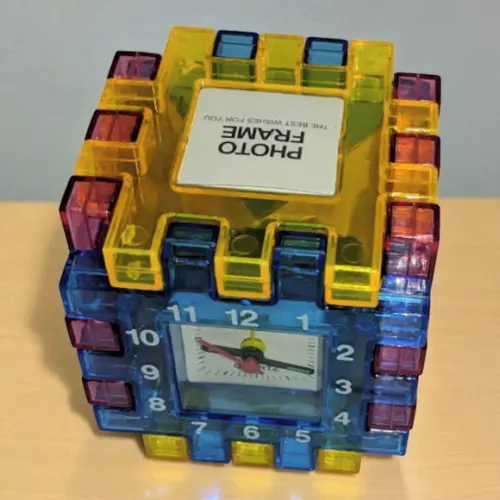 Relógio Cubo Colorido Desmontável Personalizado