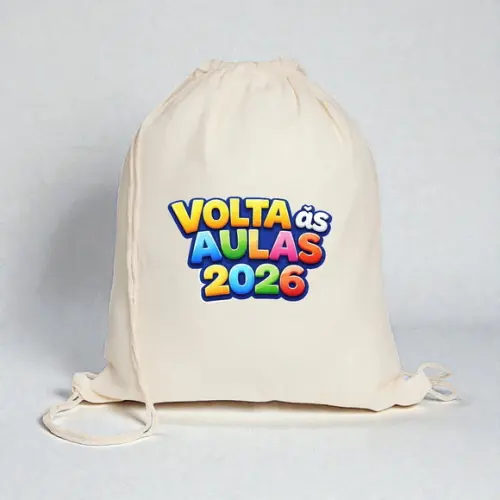 Sacochila Branca Personalizada