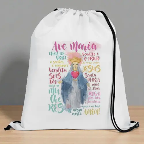 Sacochila Nossa Senhora 30x20cm