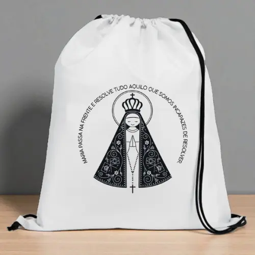 Sacochila Nossa Senhora 30x20cm