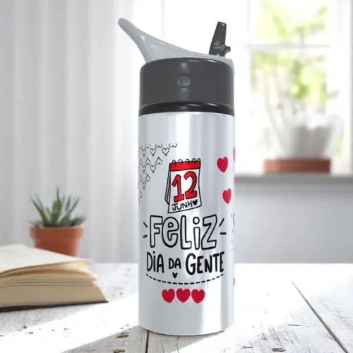 Squeeze Alumínio Esportivo Dia dos Namorados Personalizado