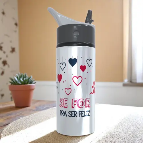 Squeeze Alumínio Esportivo Dia dos Namorados Personalizado