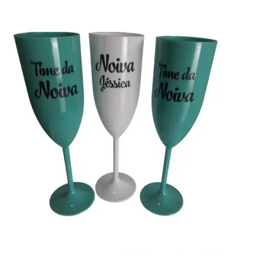 Taça Champanhe Acrílica Personalizada