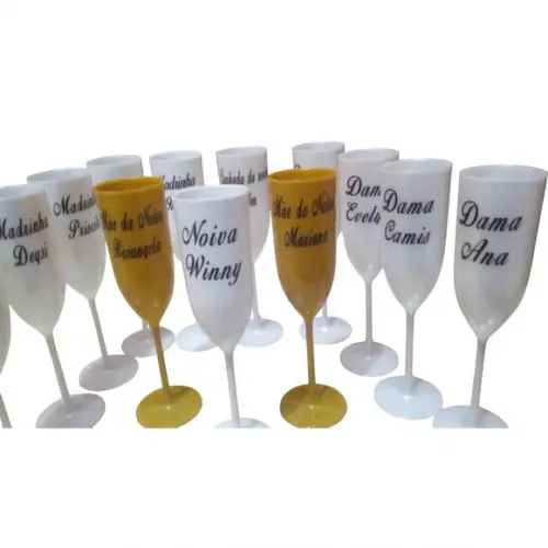 Taça Champanhe Acrílica Personalizada