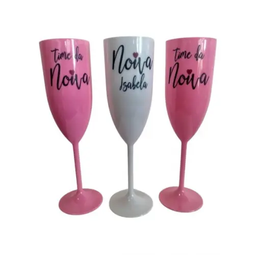 Taça Champanhe Acrílica Personalizada