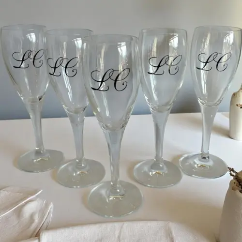 Taça de Champanhe de Vidro Personalizada