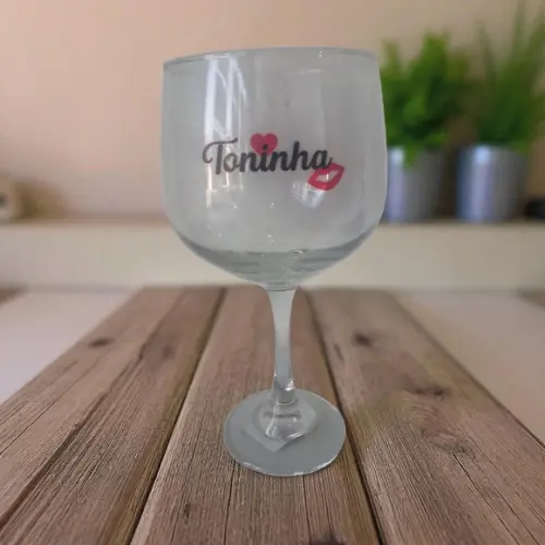 Taça de Gin de Vidro Transparente
