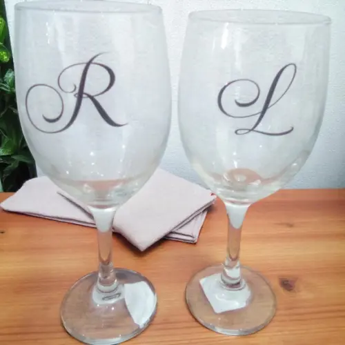 Taça de Vinho de Vidro Personalizada