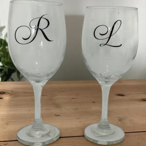 Taça de Vinho de Vidro Personalizada