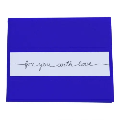 Toalha Azul Dia dos Namorados Personalizada