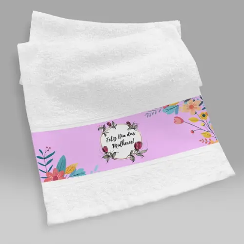 Toalha Lavabo Dia das Mulheres Personalizada