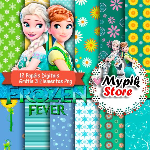 Kit digital Frozen Fever - Coleção Scrap