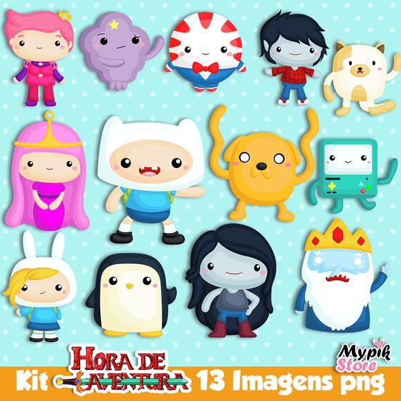 Kit Digital Imagens Hora de Aventura Cutes