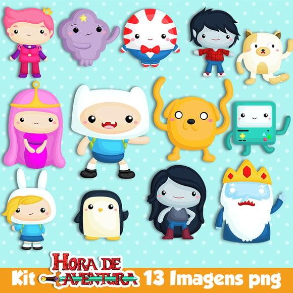 Kit Digital Imagens Hora de Aventura Cutes