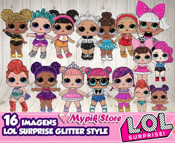 Kit Digital LOL Surprise Glitter Style