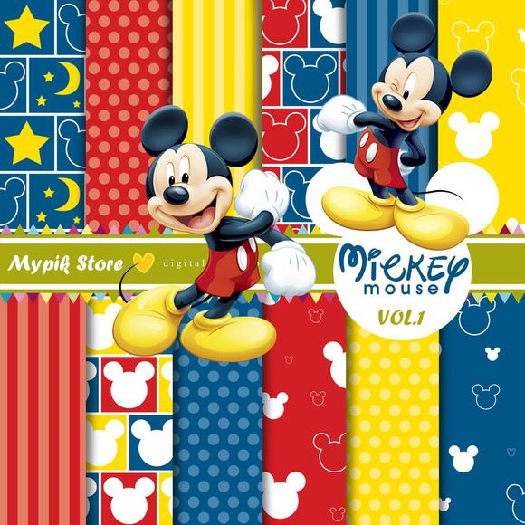 Kit Digital Mickey Mouse - 01
