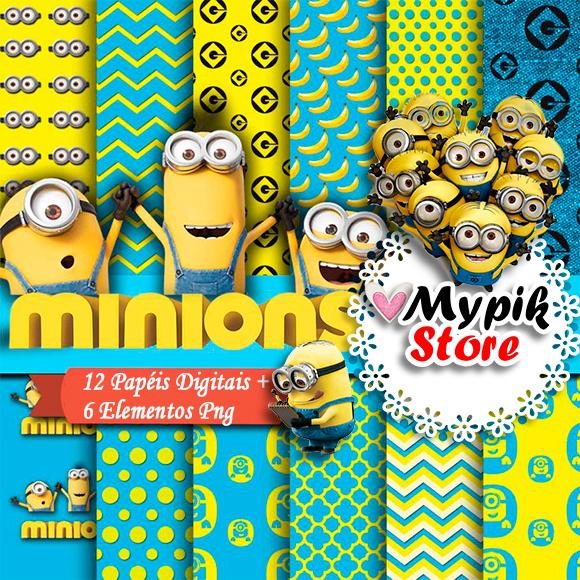 Kit Digital Minions - Coleção