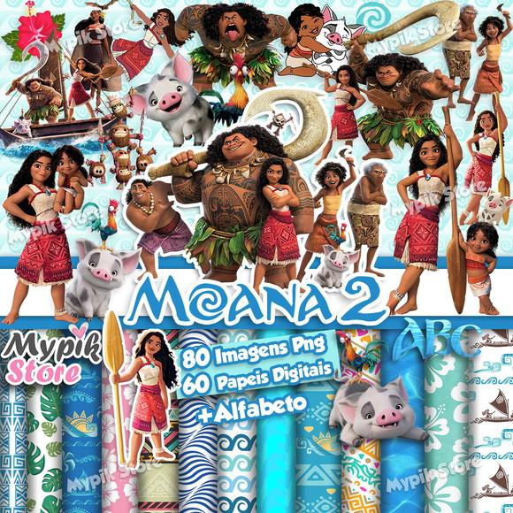 Kit Digital Moana 2 Imagens Png e Fundos