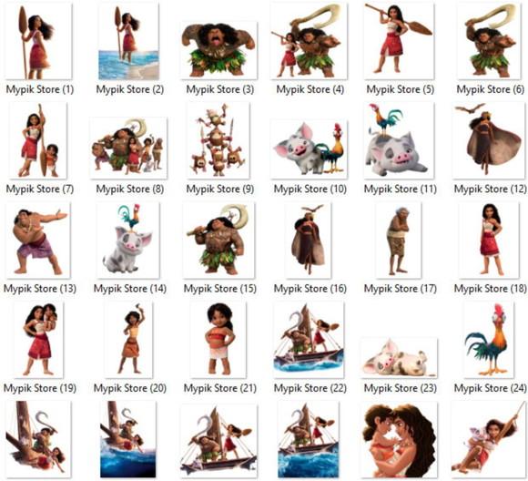 Kit Digital Moana 2 Imagens Png e Fundos