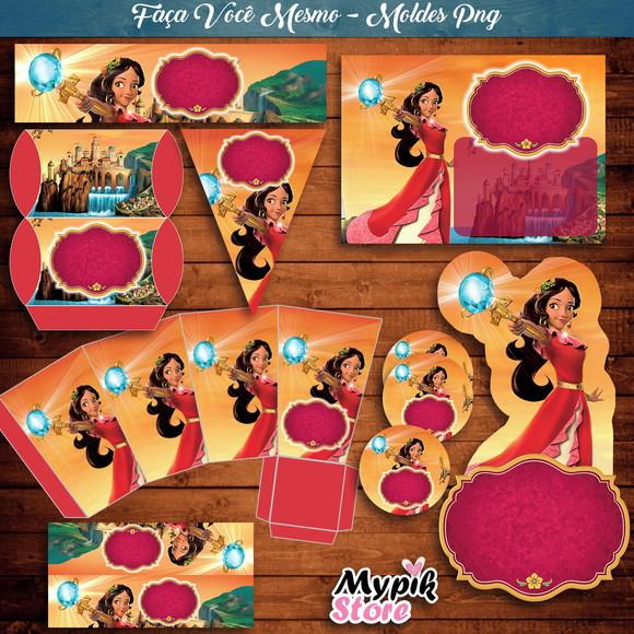 Kit Digital Moldes png Elena de Avalor - DY Faça Você mesmo