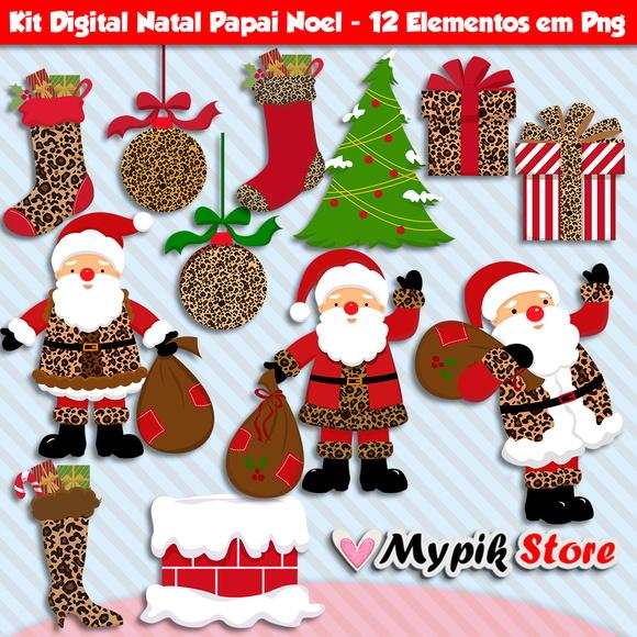 Kit Digital Natal Papai Noel 02
