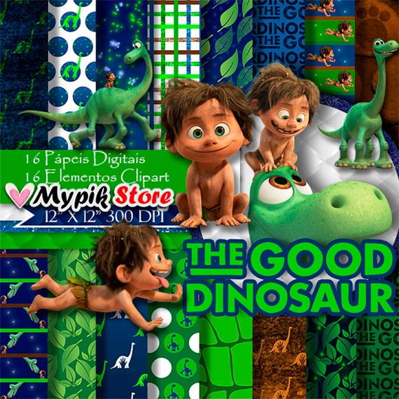 Kit Digital O bom Dinossauro - Scrapbook