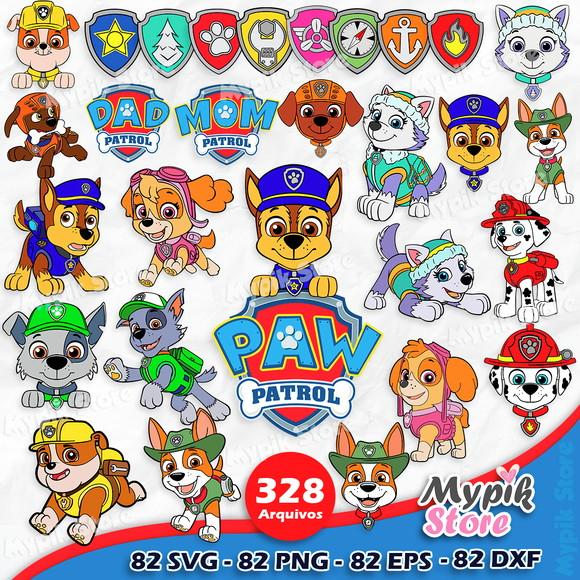 Kit Digital Patrulha Canina Vetor Svg e Png
