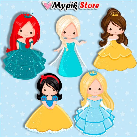 Kit Digital Princesas Cute Scrapbook 04
