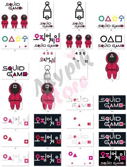 Kit Digital Round 6 - Squid Game imagens png
