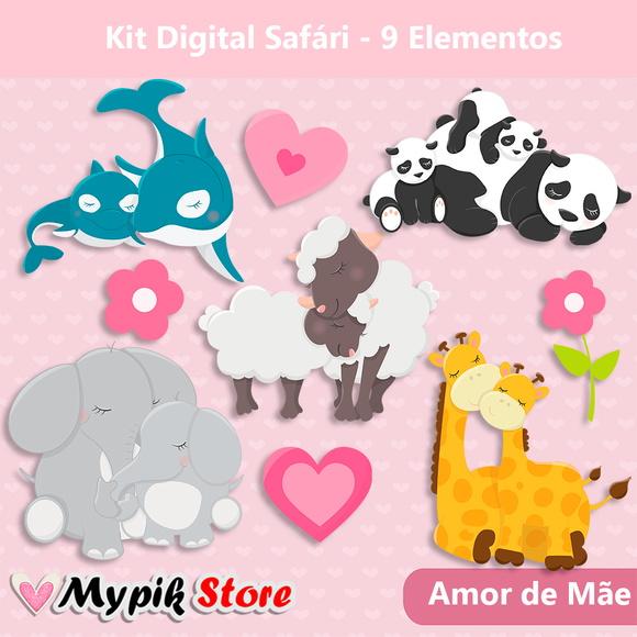 Kit Digital Safári Amor de Mãe - 07