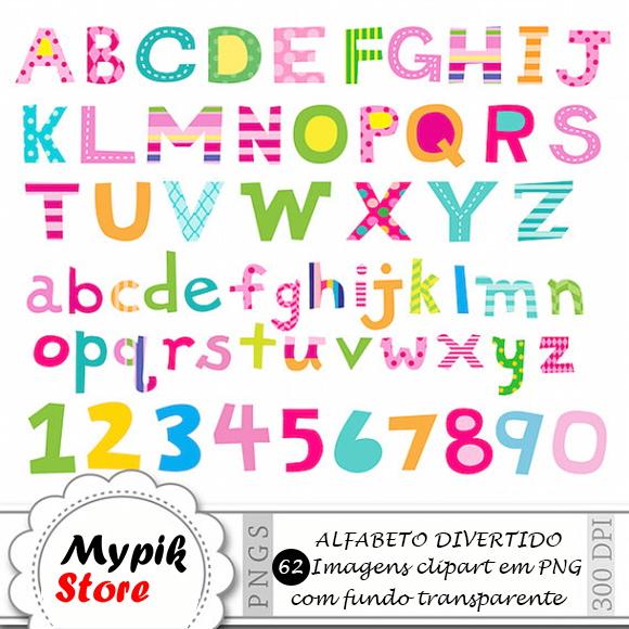 Kit digital Scrapbook Alfabeto 01
