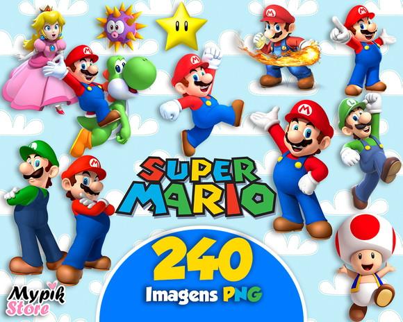 Kit Digital Super Mario Imagens Png