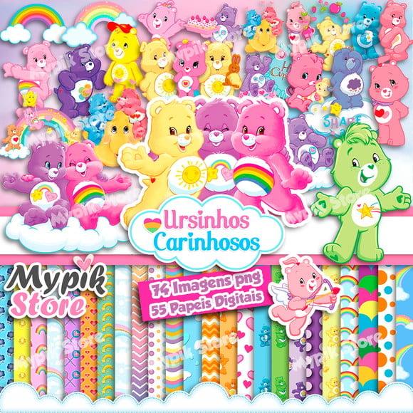 Kit Digital Ursinhos Carinhosos Png e Papeis