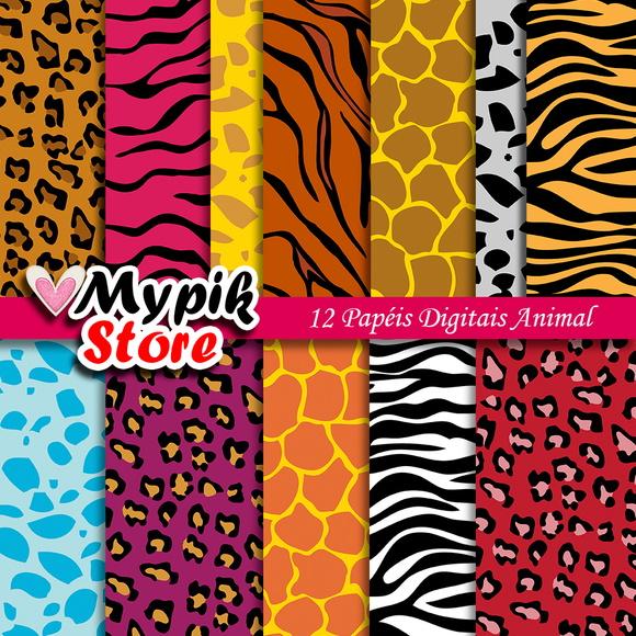 Kit Papel Digital animal - Scrapbook 03